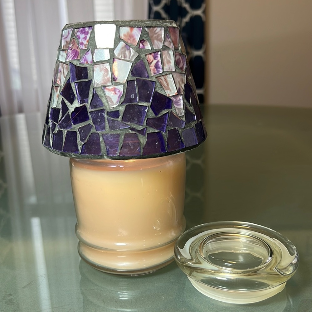 Home Interiors Candle Shade with Candle